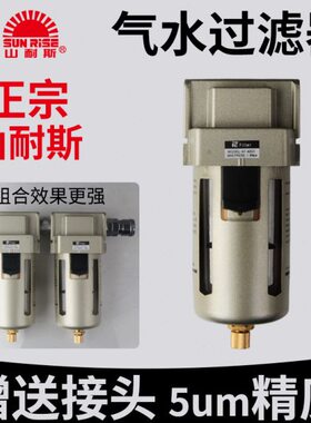 尼尔森油水过滤器气水分离器气泵压缩空气处理器AF4000-04D山耐斯