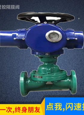 电动衬胶隔膜阀 G941J/941F46 电动衬氟隔膜阀DN40 50 65
