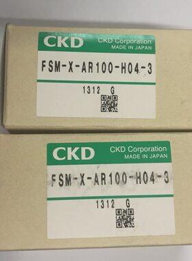 日本CKD流量计传感器FSM-X-AR100-H04-3原装真品当天发货