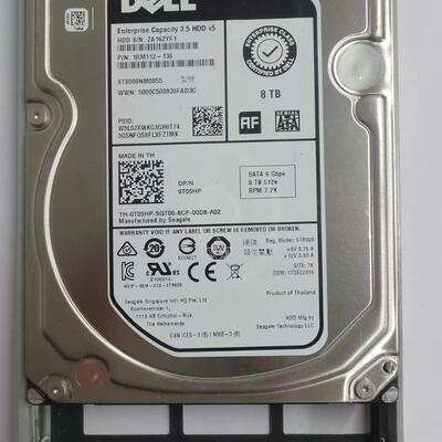 DELL ST8000NM0055 8T 7.2K 3.5 6G SATA 256M 0T05HP 服务器硬盘