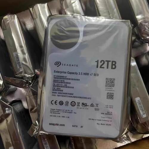 希捷12T企业级硬盘7200转256M垂直CMR监控存储12TB SATA3氦气