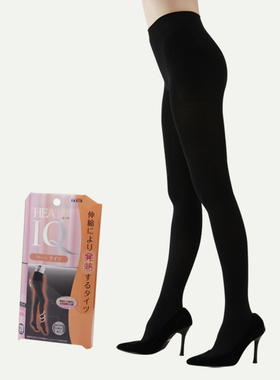 日本小猪袜公司TRAIN IQ 压力保暖瘦腿美腿袜黑色连裤袜120D/140D