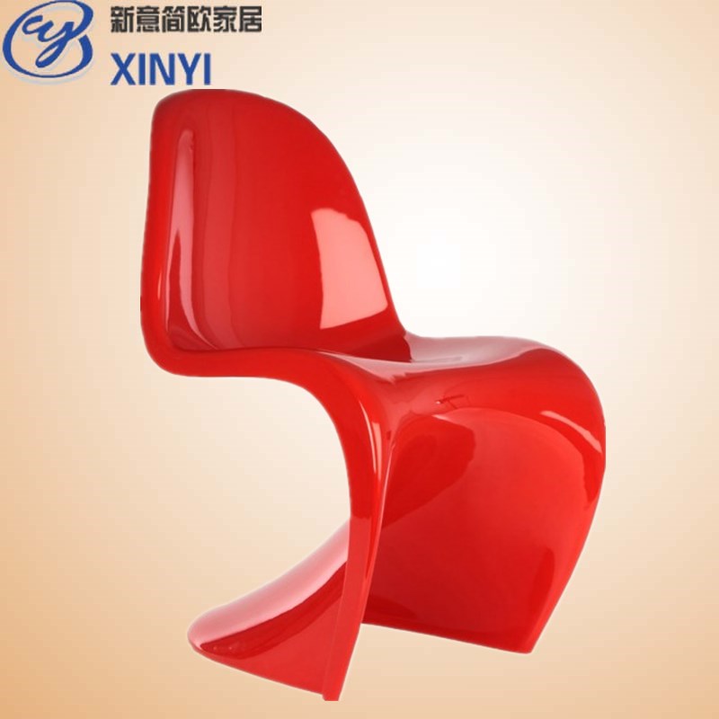 玻璃钢餐椅S造型潘东椅