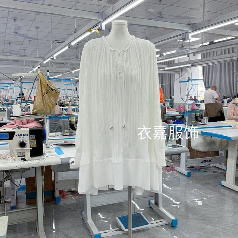 【现货】明星周雨彤同款衣服白色连衣裙