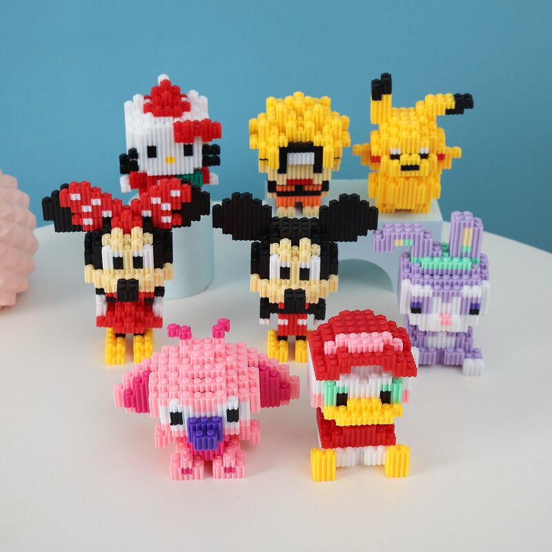 初赞兼容乐高积木串联微小颗粒拼装儿童玩具益智拼插小盒积木