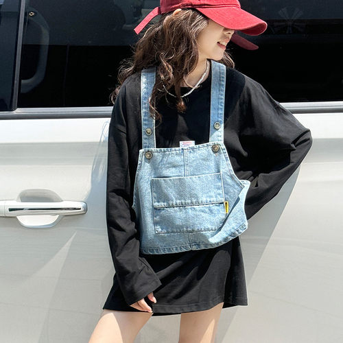 女童韩系牛仔马甲打底衫套装2026新款秋装儿童洋气时尚舒适两件套