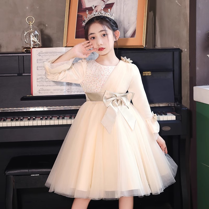 生日主持人新款女童礼服