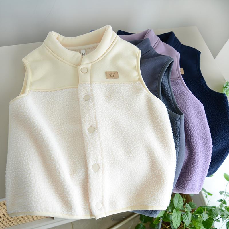 中大童儿童加绒保暖马甲