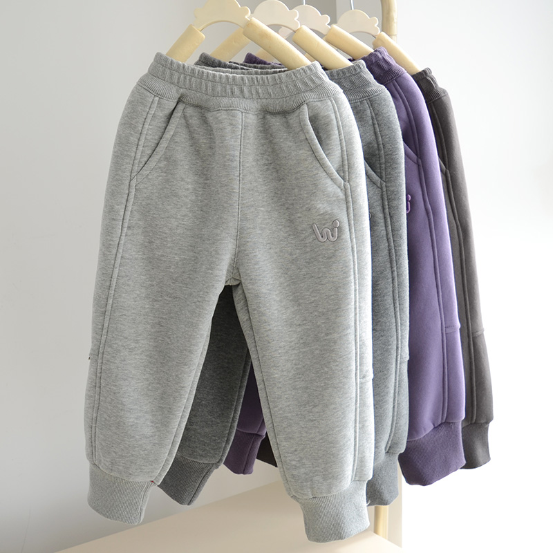 儿童加绒裤子冬季新款加绒加厚保暖裤男女童软糯羊羔绒厚绒运动裤,童装/婴儿装/亲子装,裤子,淘宝优惠券,粉丝福利购,淘宝优惠卷