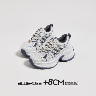 小个子厚增高老爹鞋女夏季薄款透气显脚小超轻踩屎感休闲女鞋