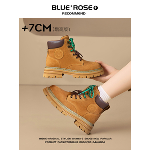 靴新疆旅游穿搭靴子 户外登山英伦风马丁靴女款 2025年新款 夏季 工装