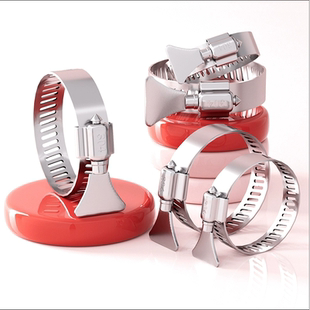 304不锈钢卡箍喉箍水管抱箍管卡固定器软管紧箍圈煤气管卡扣扎箍
