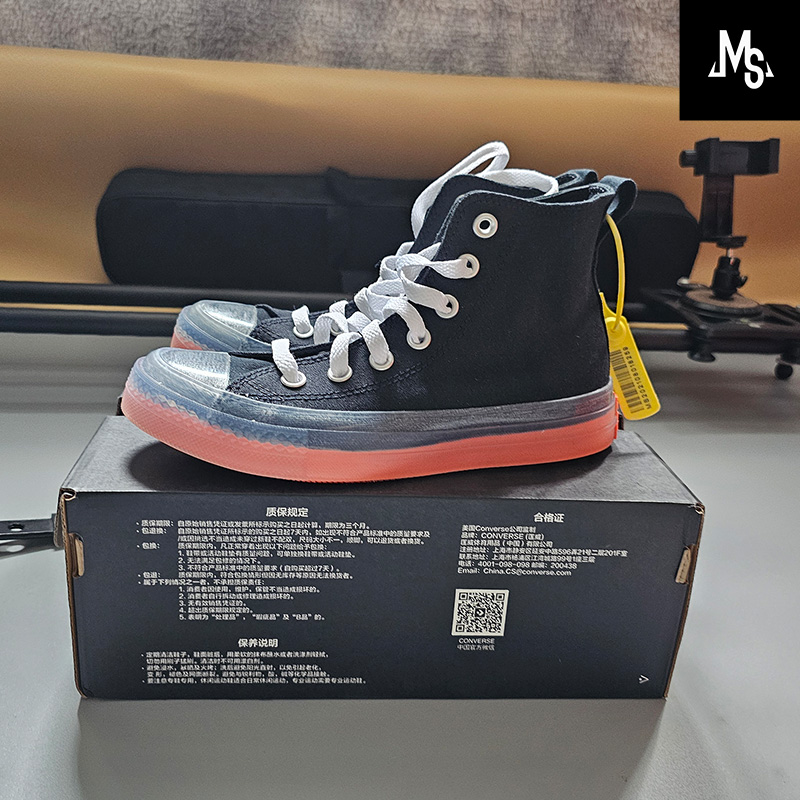 Converse高帮果冻底板鞋帆布鞋