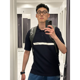 2025新款夏薄款男士polo衫高级感短袖T恤简约撞色翻领宽松上衣潮