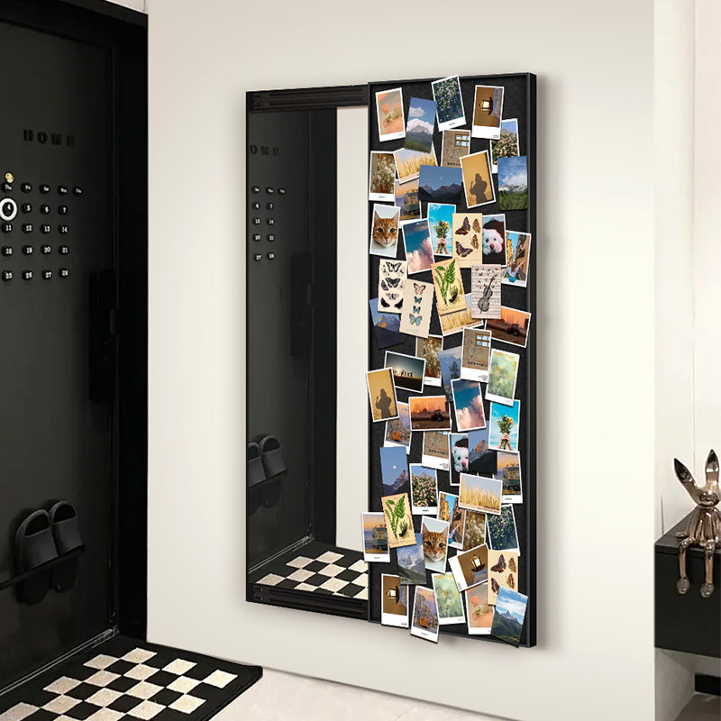 毛毡板墙贴法式镜子装饰画照片墙展示墙高级感推拉镜穿衣镜试衣镜,家居饰品,现代装饰画,淘宝优惠券,粉丝福利购,淘宝优惠卷