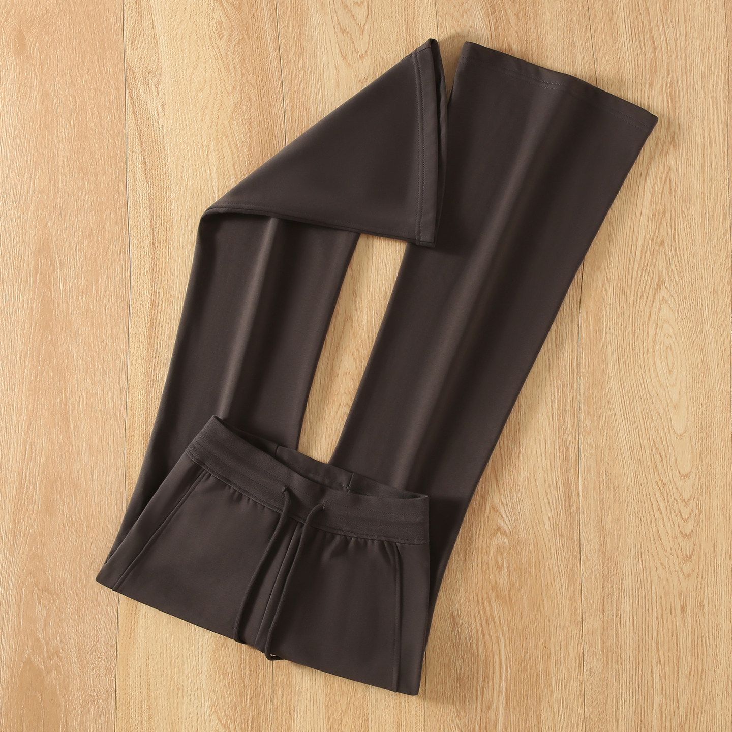 高腰休闲微喇裤女春季显瘦小个子抽绳九分喇叭裤辣妹灰色拖地裤,女装/女士精品,休闲裤,淘宝优惠券,粉丝福利购,淘宝优惠卷