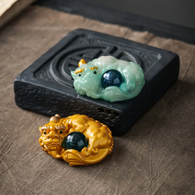 静之自然变色茶宠四方来财貔貅