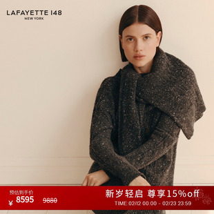 【25秋冬新款】LAFAYETTE148/拉飞逸多尼戈尔粗棒针织羊绒连衣裙