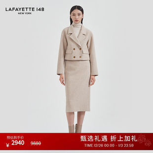LAFAYETTE148 上衣外套 拉飞逸复古精梳羊毛短款