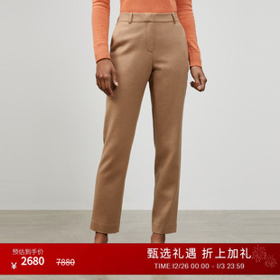 LAFAYETTE148 女 拉飞逸驼绒呢西裤