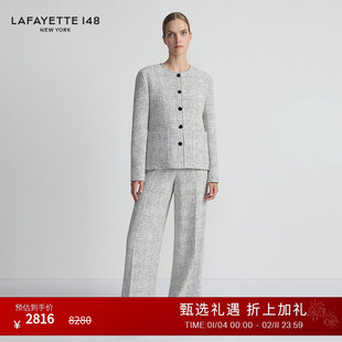 LAFAYETTE148/拉飞逸 箱型维希格粗花呢外套夹克