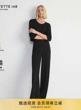 【Essential经典款】LAFAYETTE148/拉飞逸L148高腰礼服呢阔腿长裤