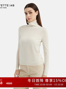 LAFAYETTE148/拉飞逸 秋冬立领羊绒针织上衣