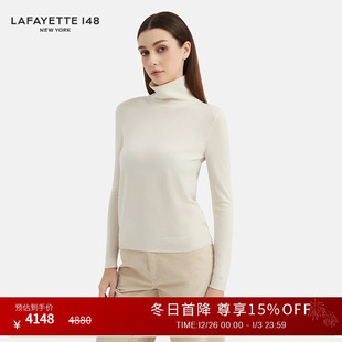 LAFAYETTE148 秋冬立领羊绒针织上衣 拉飞逸