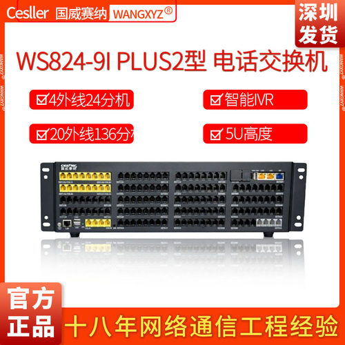 国威塞纳WS8249IPLUS2分机外线
