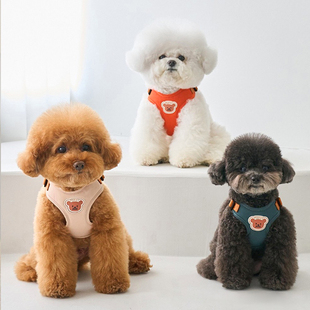 狗狗牵引绳背带式小型犬狗狗牵引绳中型犬胸背带狗绳泰迪用品狗链