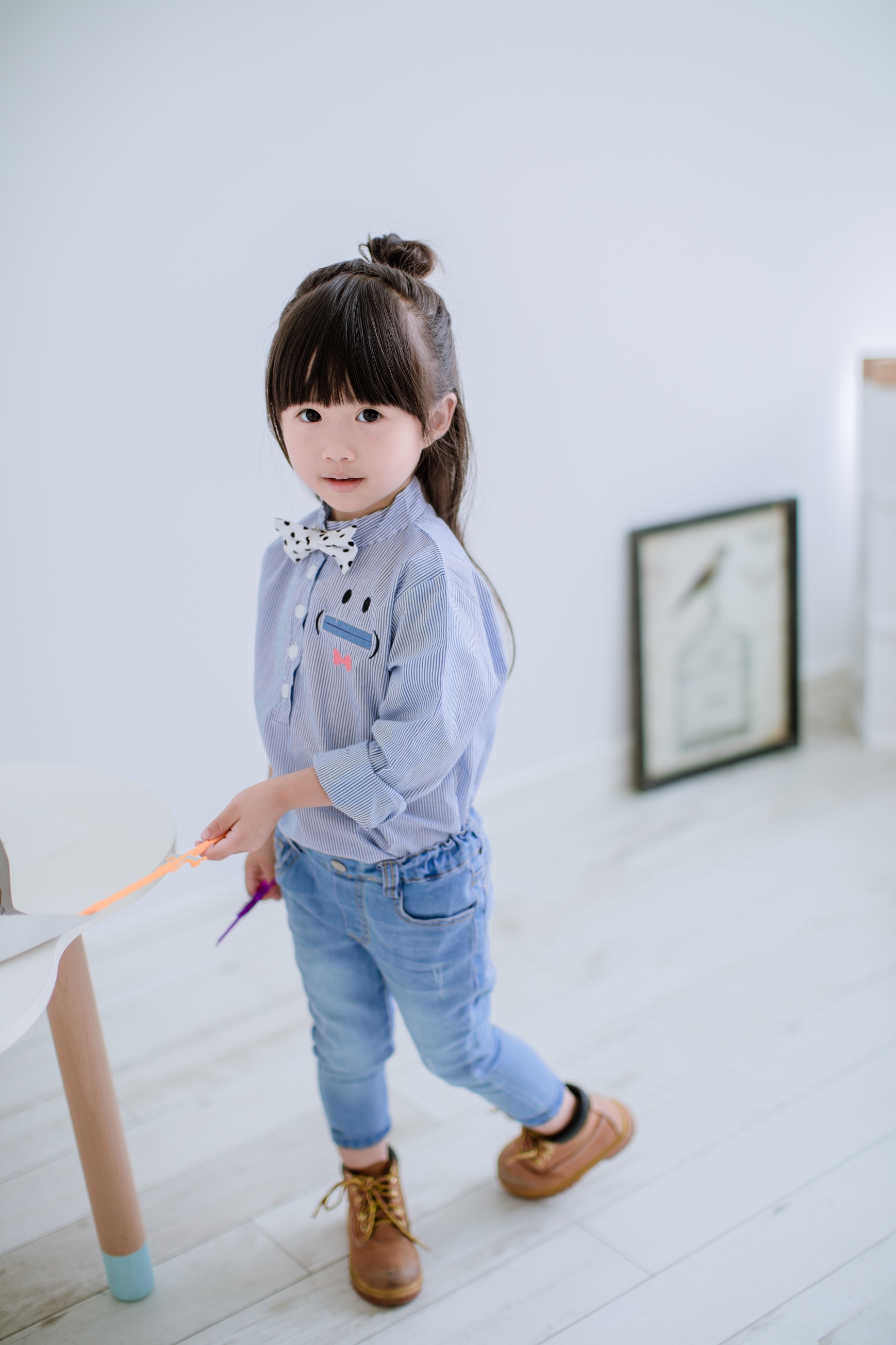Chemise enfant à manche longue - Ref 2083438 Image 1