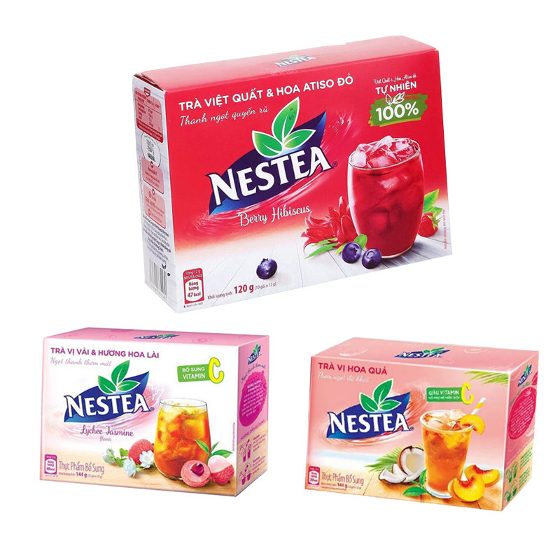 代购越南NESTEA雀巢荔枝味速溶饮料 固体饮料144g