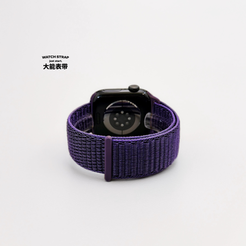 简易回环魔术贴适用苹果表带