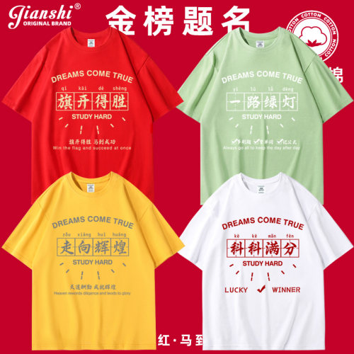 高考t恤史地生政会考短袖中考服