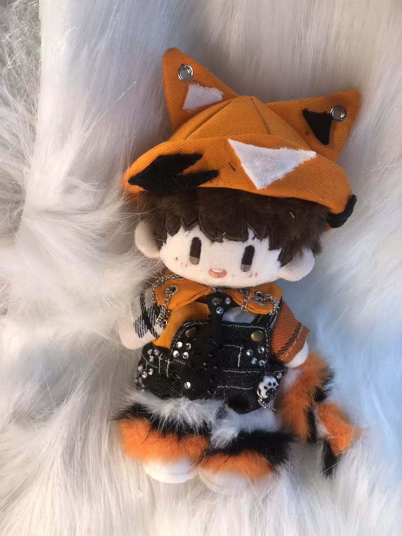 周可可娃衣周深属性棉花娃娃三花猫猫套装公仔可爱服装手工制作