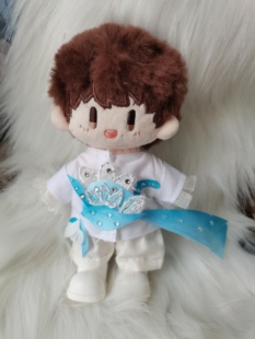 周可可娃衣棉花娃娃周深属性栀雪流鲸套装公仔换装可爱手工制作