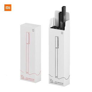 小米多彩巨能写中性按压笔10支装0.5mm写字考试办公圆珠笔签字笔