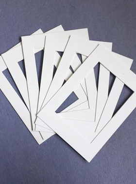 现代相框照片墙用内衬白卡纸装裱 7 8 10 12 16 18寸A4A34K长方形