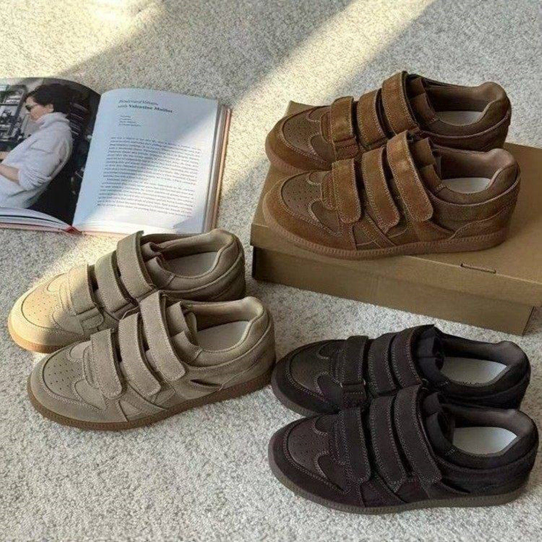 2026年早春新款动感织物魔术贴三重绑带休闲鞋女板鞋轻盈步伐平跟,女鞋,休闲板鞋,淘宝优惠券,粉丝福利购,淘宝优惠卷