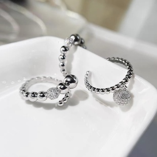 ABYB KVK徐璐周雨彤马嘉祺同款开口戒指女小众设计团团绒绒手指环