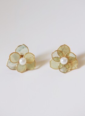 YOUNG X 一溪云 联名新中式国画女士优雅耳钉