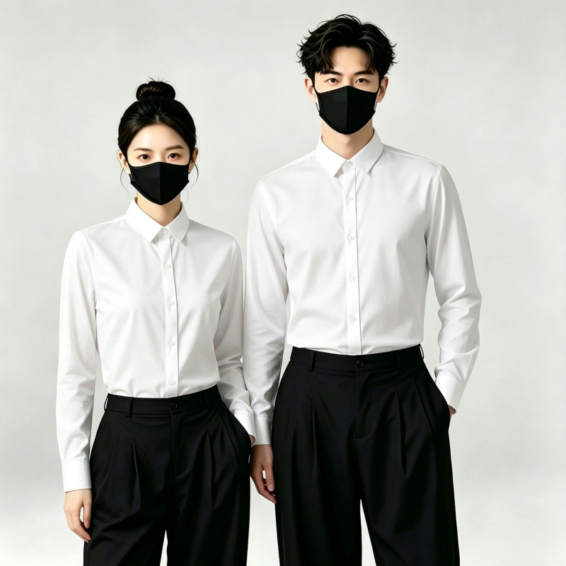 ktv酒吧工作服夏装长袖工衣衬衫网咖服务员酒店员工制服工服男士图片