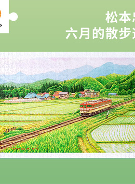 3D-JP松本忠唯美治愈平面塑料成人拼图1000片六月的散步道H3228