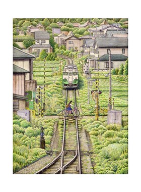 3D-JP风景插画1200片成人解压治愈塑料平面拼图松本忠背影H2317