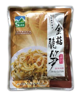 500g开袋即食笋丝开胃金菇脆笋