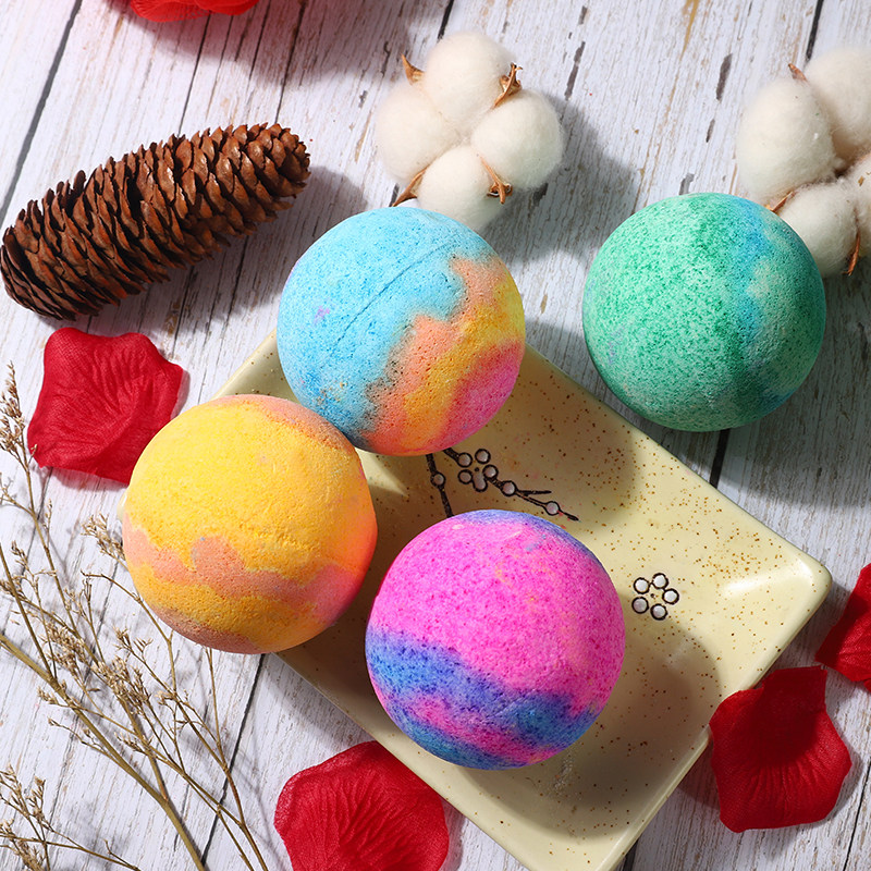 柯泰儿澳洲星空浴盐精油球无泡泡浴球儿童泡澡沐浴球气泡弹组合装