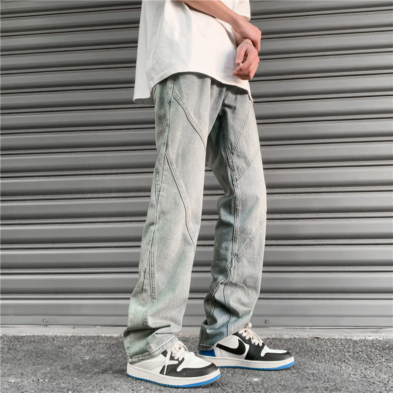 复古水洗黄泥色直筒牛仔裤501-2-NZ002-P60控78图片
