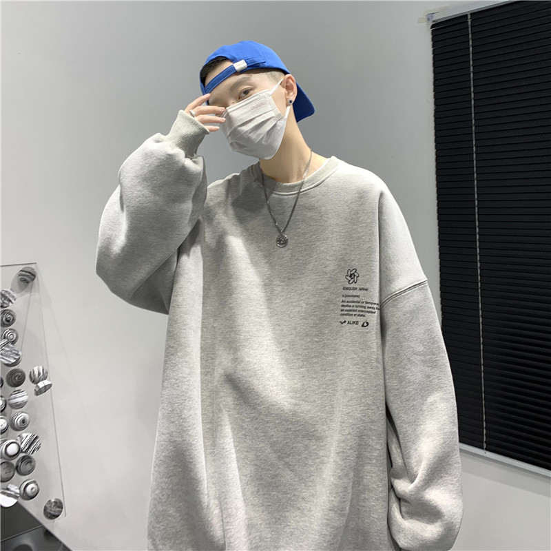后背字母印花卫衣501-2-WY010-P40控55,男装卫衣,星座501-2