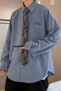 送领带 秋装新款腰果花领带DK长袖衬衫宽松JK制服501-2-CS08-P45图片