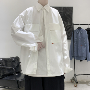 2025秋装新款 宽松工装大口袋长袖衬衫男CS07-P40图片